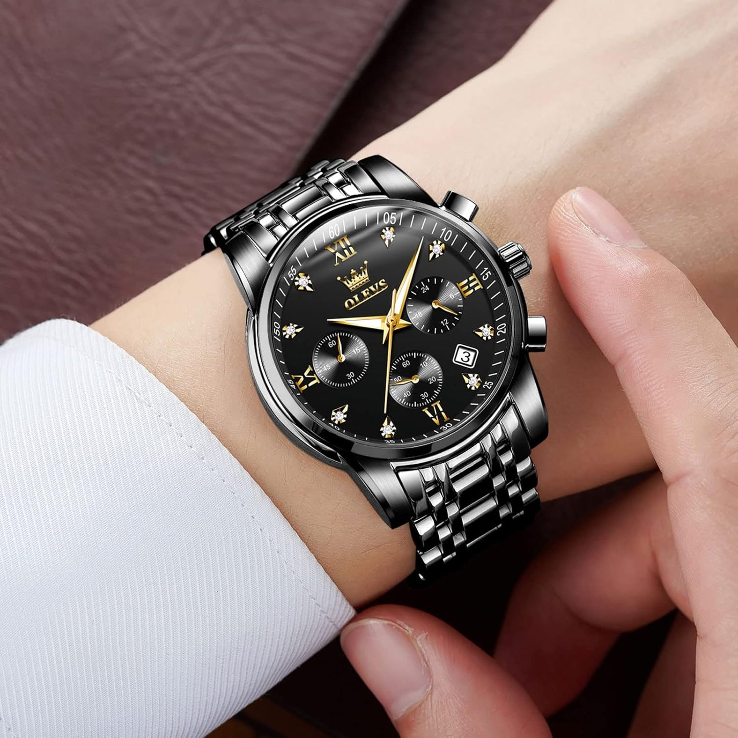 OLEVS Mens Watches Luxury