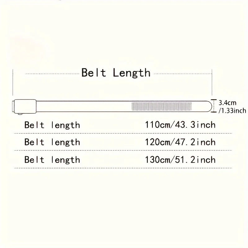 Fashionable men's High-Quality leather Belt with Automatic Buckle